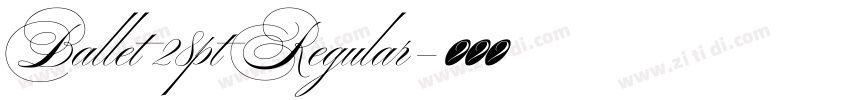 Ballet 28pt Regular字体转换
